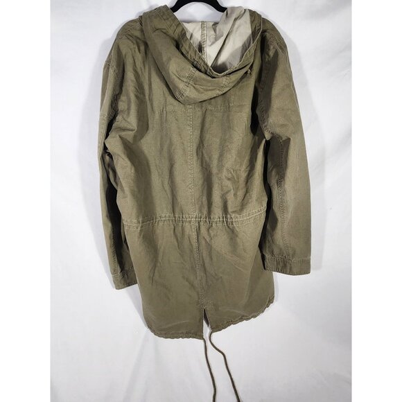 Vintage Weatherproof Canvas Utility Jacket Mens Hood Chore Coat XL - Picture 6 of 9